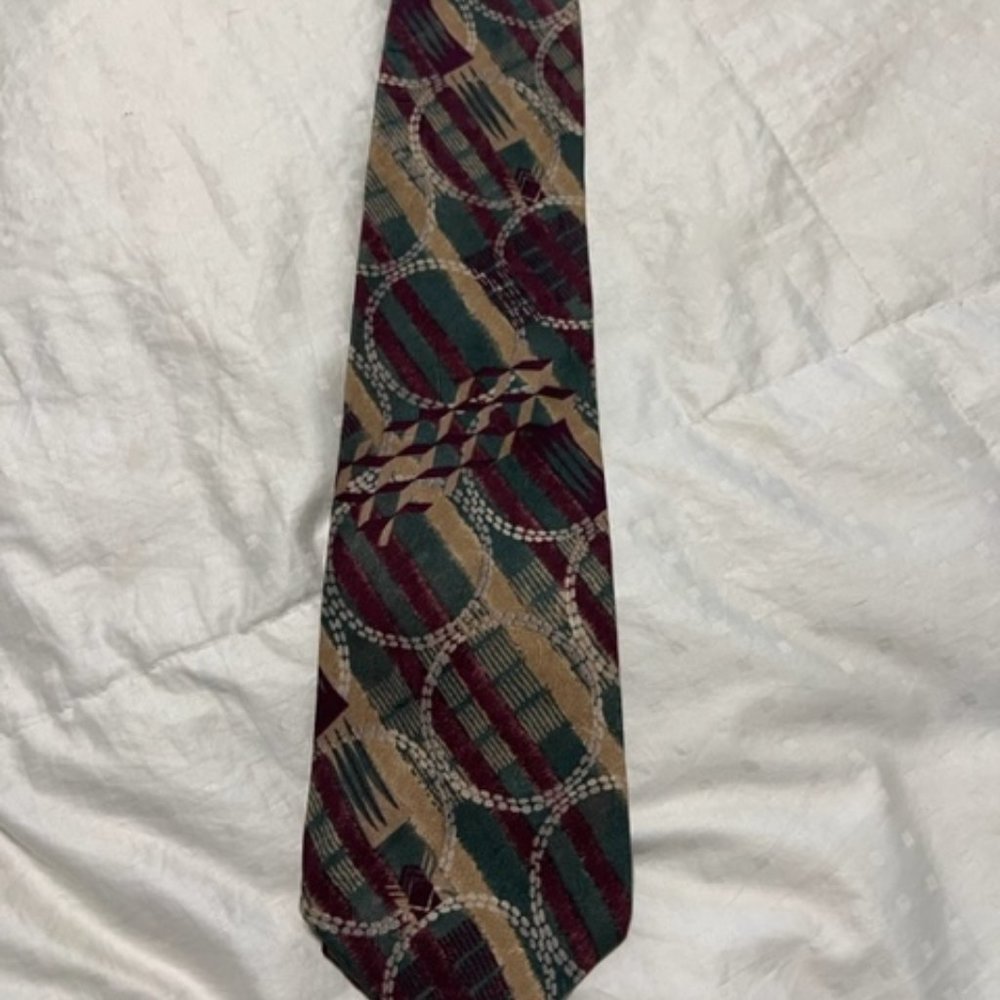 STRUCTURE - GEOMETRIC - SILK NECK TIE